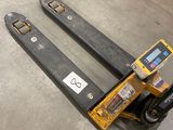 a picture of a forklift in a warehouse