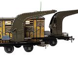 an image of a toy train with a crane attached to it