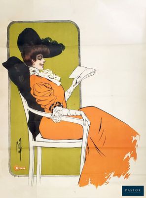 une photo d'une femme assise sur une chaise en train de lire un livre