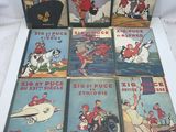 six vintage children ' s book covers of various cartoon characters on a white surface