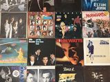 a lot of music cds on the floor