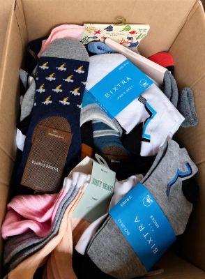 a box full of socks and socks that are in it