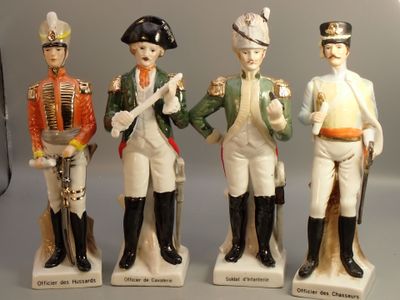 Porcelaine peinte - Empire 180 mm (hauteur totale 220 mm) ré…