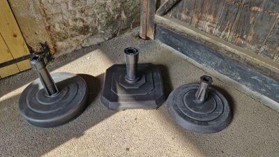 Lot de 3 pieds de parasols