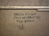 a close up of a piece of fabric with writing on it