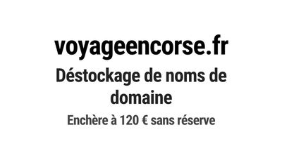 Nom de domaine voyageencorse.fr.