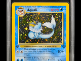 a close up of a pokemon card on a black background