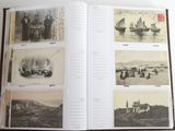 a book with pictures of people and boats in it