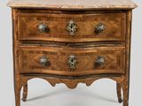 commode ancienne en bois avec dessus en marbre