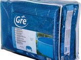 a large blue bag filled with a blue pool liner