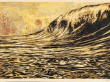 une image représentant une peinture d'une grande vague dans l'océan