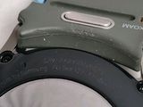 a close up view of a toilet with the seat down