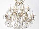 lustre en cristal en forme de lustre à cinq lumières