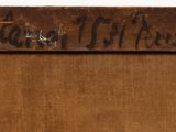an image of a picture of a wooden frame with writing on it