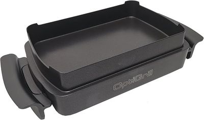 une image représentant une poêle à griller noire avec un couvercle, sur fond blanc