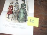 la photo d'une photo représentant une femme en robe posée sur une table