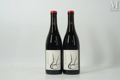 deux bouteilles de vin rouge posées sur une table blanche