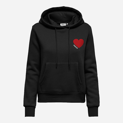 ONLY - Sweat à capuche - ONLVICTORY Velvet String Hood - Noi…