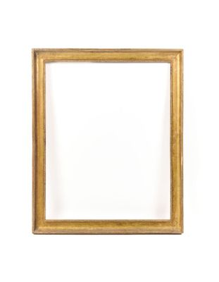 an old picture frame on a white wall with a white background