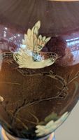 Lampe de salon avec fût globulaire en métal laqué à décor d'… (photo 2)