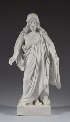 Christ Biscuit de porcelaine. XIXème siècle