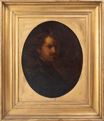 Ecole hollandaise XIXe, d'après REMBRANDT VAN RIJN, "Autopor…