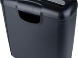 a black paper shredder on a white background