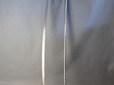 two swords are standing next to each other on a white surface