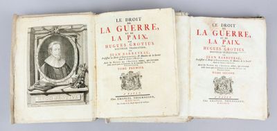 GROTIUS (Hugues). Le Droit de la guerre et de la paix. Nouve…