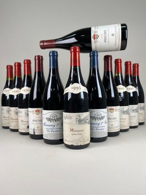 Des bouteilles de vin rouge sont alignées sur une table