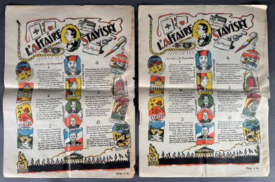 two pages of comic book with cartoon characters on them on a table