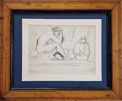 Jules PASCIN (1885-1930) Modèle dans un atelier TECHNIQUE MI…