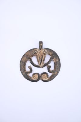 Burkina Faso. Pendentif– Gan – Deux animaux affrontés. 5.3 c…