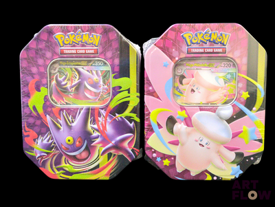 deux boîtes à Pokémon sur lesquelles figure l'image d'un personnage de Pokémon