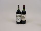 deux bouteilles de vin posées l'une à côté de l'autre sur une table