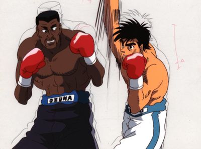 deux personnages de dessin animé, un homme et une femme, qui se battent l'un contre l'autre