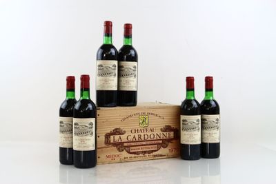 6 bouteilles de MEDOC 1979 du Château LA CARDONNE Domaines R…