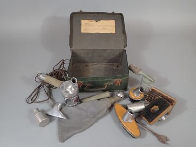 a suitcase that has a lot of tools inside of it