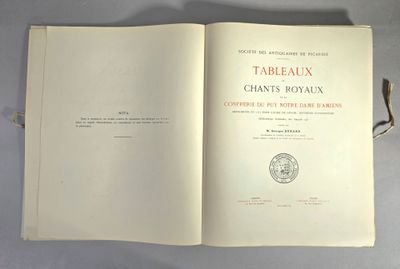un livre ouvert sur lequel figure l'image d'un tableau