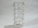 a glass vase with a lot of bubbles inside of it