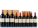 a group of bottles of wine sitting next to each other