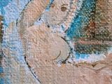 an oil painting of a woman in a bathtub with a cat