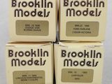 three boxes of brooklyn model soap sitting on top of each other