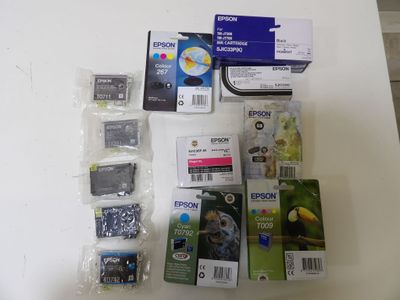 Lot de 12 Cartouches d'encres - EPSON : x1 - 26 - noir / x1 …