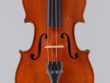 an old violin with a bow on a white background