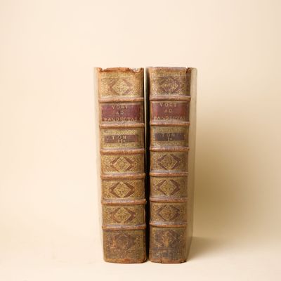 deux vieux livres posés côte à côte sur une table