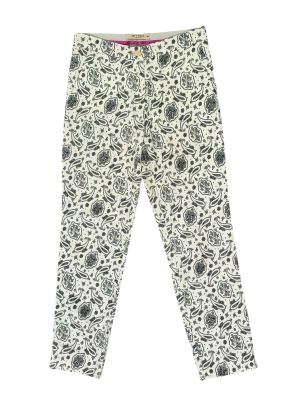 Les leggings pour enfants sont ornés d'un imprimé de fleurs noires et blanches