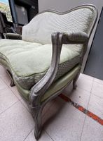 Banquette en bois laqué époque Louis XV (photo 4)
