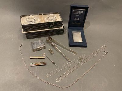a lot of silver items that are on a table