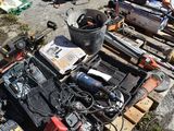 a lot of tools that are sitting on a pallet